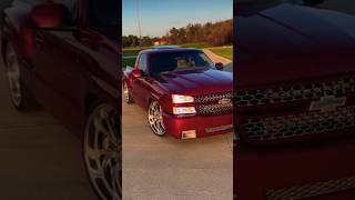 Red cat eye Silverado looking clean #truck #chevy #racing #viral #stance #shorts