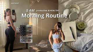 5AM MORNING ROUTINE 2024 |  HEALTHY & PRODUCTIVE HABITS