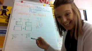 Adding Fractions with Rectangular Fraction Model