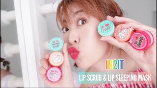 IN2IT | Lip Scrub | Lip Sleeping Mask | Professional Liquid Matte Lipstick