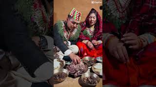 विहेको Sagun Khana || Kirat Wambule Rai || #wedding || #villageweeding #djiosmopocket3 #viralsong