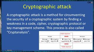19.2 Cryptography attacks