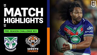 NRL Pre-Season 2023 | New Zealand Warriors v Wests Tigers | Match Highlights