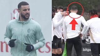 Kyle walker first training with Ac Milan 🔥🔥