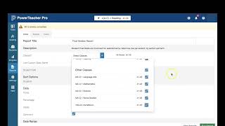PowerTeacher Pro: Final Grades Report