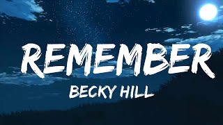 Becky Hill - Remember (Lyrics)