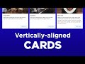 Vertically Aligned Bootstrap Cards (and it's responsive too!)