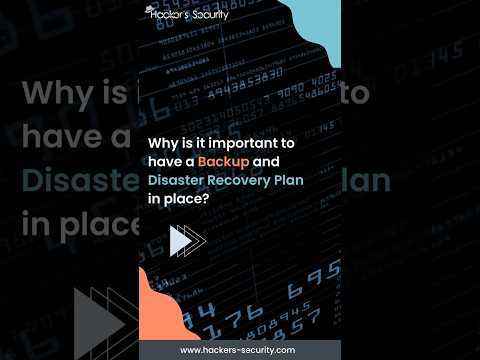 Why is it important to have a backup and disaster recovery plan? #backup #shortsvideo #shorts