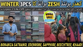 ZESH KHADDAR UNSTITCHED 3PCS | WINTER COLLECTION 🔥 HUGE DISCOUNT AT KARACHI BRANDED COLLECTION