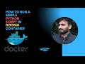 How to run a simple python script in docker container