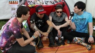 Fall Out Boy inTENTerview At Reading With Dan & Phil