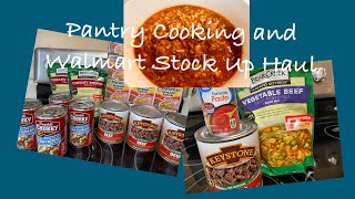 Keystone Canned Beef And Bear Creek Vegetable Beef Soup Review | Cook With Me | Walmart Prepper Haul