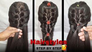 2 Simple \u0026 Amazing Hairstyle tutorials _Graceful Hairstyle for girls _Unique \u0026 Easy Hairstyle #hair