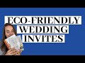 Eco Friendly Wedding Invites - Sustainable Wedding Invitations