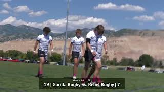 Gorilla Rugby vs  Rebel Rugby, U16 Elite, NAI Salt Lake 7's 2023