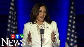 Kamala Harris has message for children during victory speech