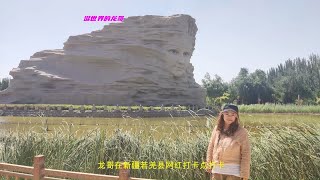 打卡全国最大的县、新疆若羌县的网红打卡点楼兰美女，然后买枣