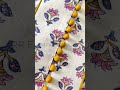 Yoke Neck Design with Potli Buttons