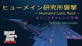 【GTA5】 雪 ヒューメイン研究所襲撃 エリートチャレンジ Humane Labs Raid Elite Challenge #GTA5 #グラセフ #GTAOnline #強盗