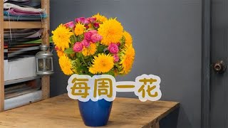 【大叔说花】每周一花74泰迪向日葵茜茜公主多头玫瑰中秋家庭鲜花！