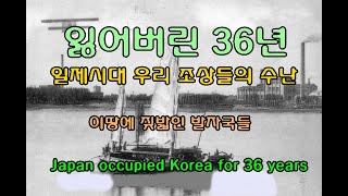 잃어버린 36년 일제시대 이땅의 현실을 보세요 Japan occupied Korea for 36 years