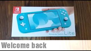 Nintendo switch lite unboxing (turquoise)