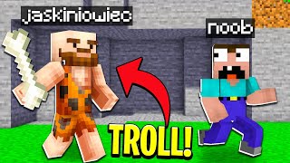 JASKINIOWIEC TROLL NA WIDZU | Minecraft Extreme