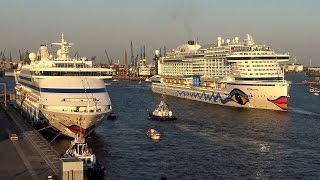 AIDAprima Hafenrunde vor der Taufe in Hamburg | 07.05.2016 | 4K