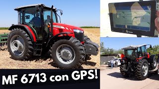 Massey Ferguson 6713 con sistema GPS Trimble GFX - 750 . 132 hp de tecnología y eficiencia.