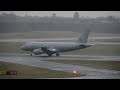 hungarian air force a319 604 lands into birmingham airport