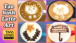 Hướng dẫn tạo hình cà phê Latte, Cappuccino từ cơ bản đến nâng cao, vẽ trái tim #13