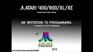 Atari 8-bit - Cassette Dual Track system - An Invitation To Programming 1. [Atari] 1979. (part 1)