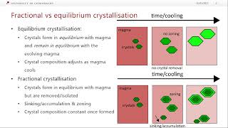 Lecture 7.2 - Revision - key concepts (Volcanoes, magmas and their geochemistry)