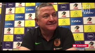 An emotional Gavin Hunt happy with the win against Mamelodi Sundowns in the DSTVPremiership