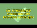 GIS: Categorized symbology for polygons using QGIS (3 Solutions!!)