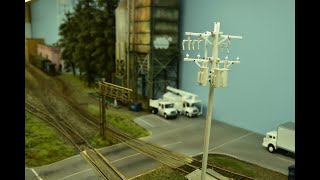 The Railroad Diorama | Building the Utility Poles: Part 1