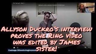 Allyson Duckro Sheriff Interview exposes the truth after the incident with James Rayl!