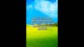 ഒരു വിശ്വാസിയെ ജീവിക്കാൻ പ്രേരിപ്പിക്കേണ്ടത് എന്താണ്???