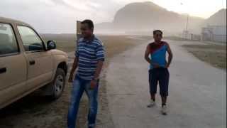 The beach Village surrounded by the mountains-Rakhyut Oman