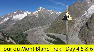 Tour du Mont Blanc - Day 4 5 \u0026 6 - Cabane de Combal to Refugio Bertone to Gite Alpage to Champex