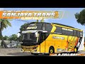 NEW FONT‼️, Share Livery Mod BUSSID Sanjaya Trans 