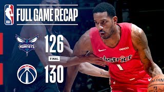 Full Game Recap: Hornets vs Wizards | Washington Edges Charlotte