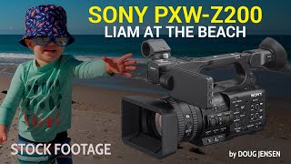 Sony PXW-Z200: LIAM AT THE BEACH - FOR STOCK FOOTAGE