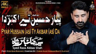 Pyar Hussain Ty Akbar Da | Syed Raza Abbas Shah | Saraiki Noha | New Nohay 2022