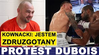 KOWNACKI ZDRUZGOTANY, JEST PROTEST PO WALCE USYK - DUBOIS