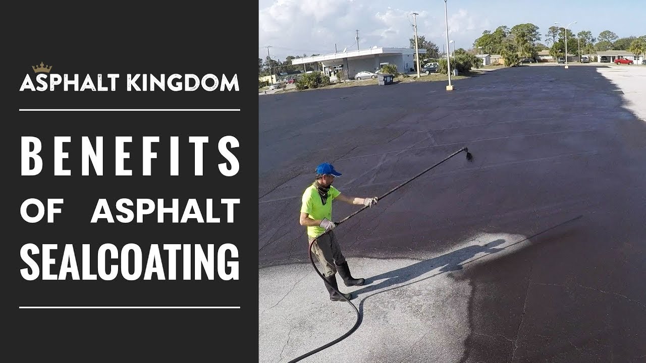 Sealcoating Protects Asphalt Pavement Surfaces - YouTube