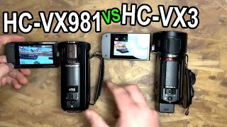 Panasonic VX981 vs VX3 - for the 2 people that care...