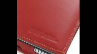 PDair Leather Case for Sotec Minimum PC C102 Series - Book Type (Red)