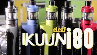 IKUUN i80 Kit by eLeaf with MELO 4 TANK \u0026 EC2 Coils ~ TANK and MOD REVIEW~