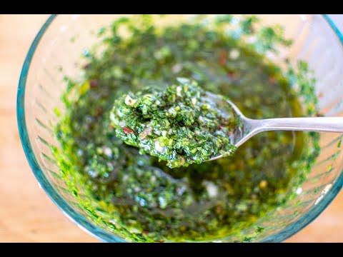 Recipe for cilantro chimichurri